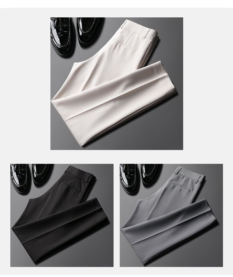 Andrei - Cropped Straight Leg Dress Pants