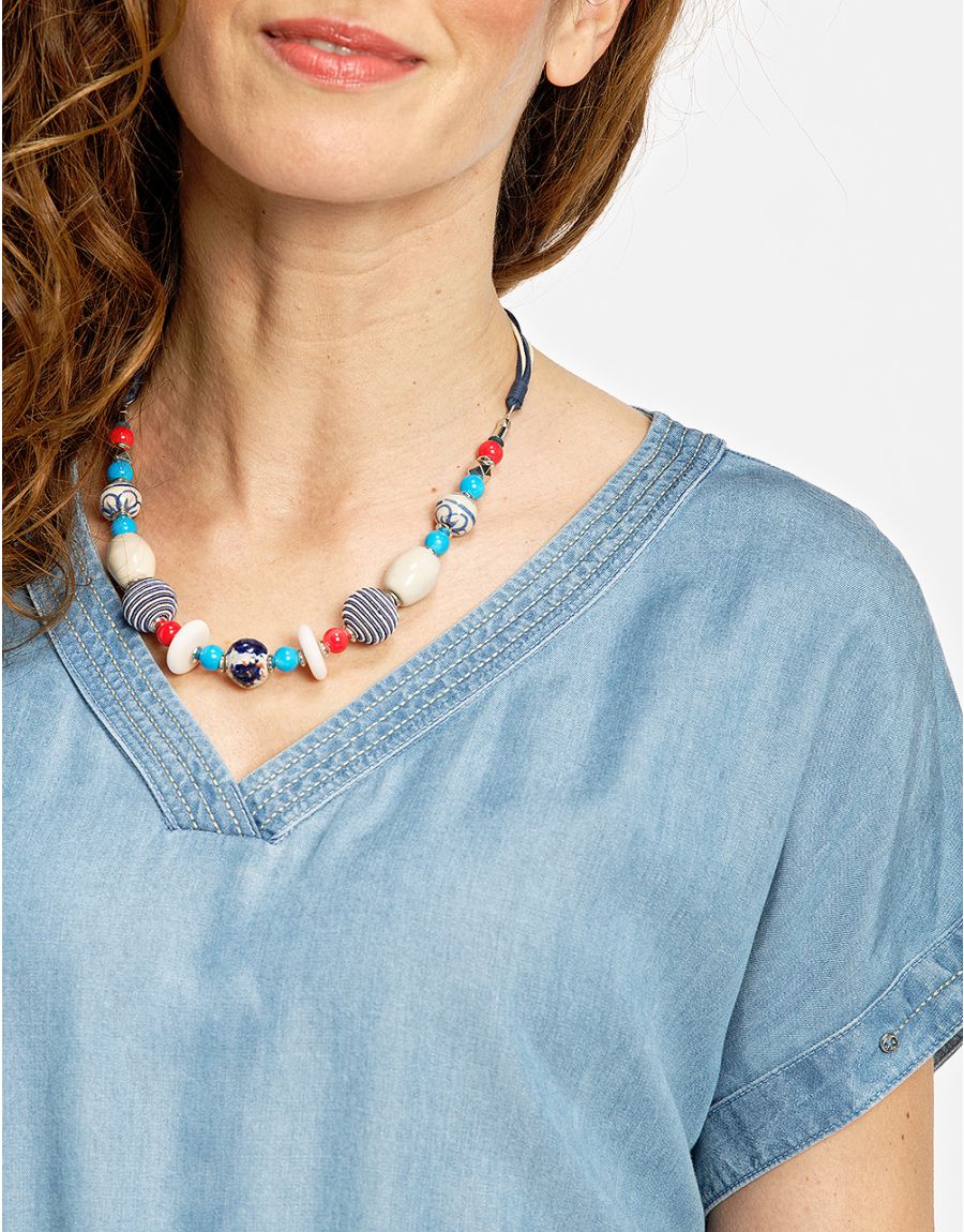 Robe à volants en lyocell