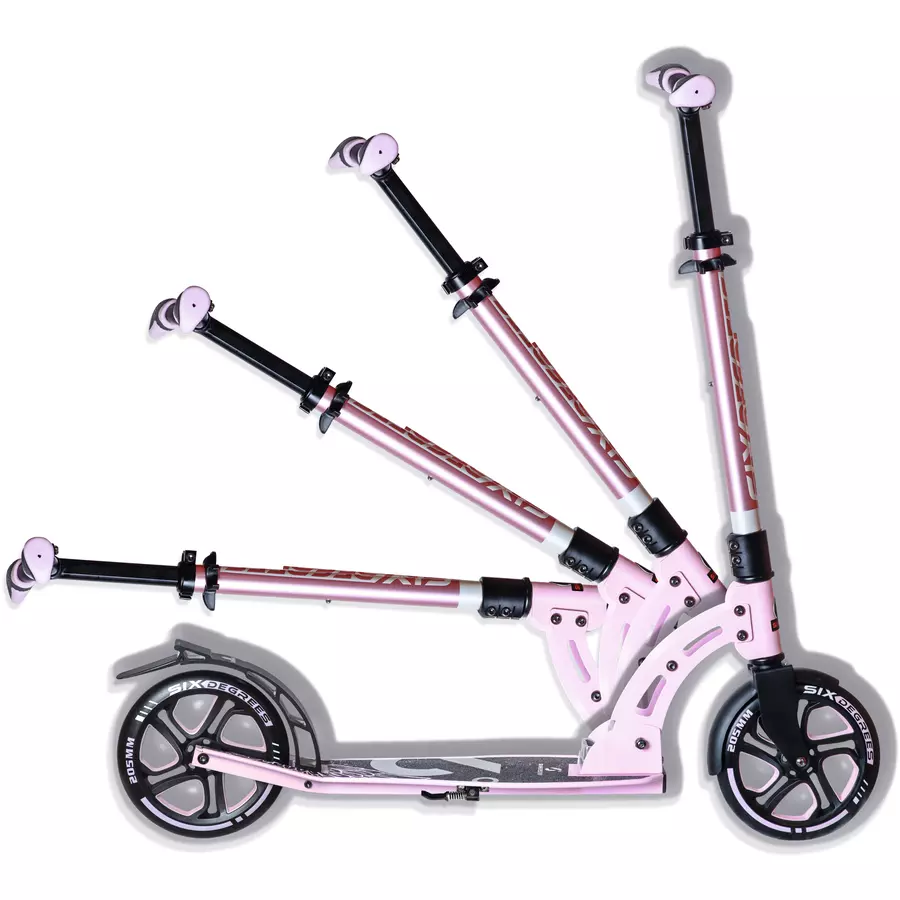 SIX DEGREES Aluminium Scooter 205 mm pastellrosa