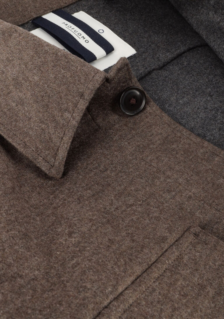 PROFUOMO bruine profuomo overshirt overshirt knitted