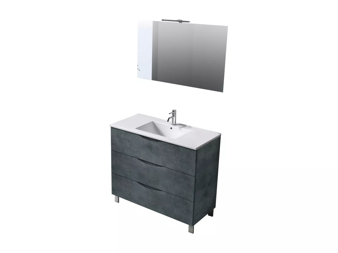 Ensemble de salle de bain 4 pièces PLUTONE blue