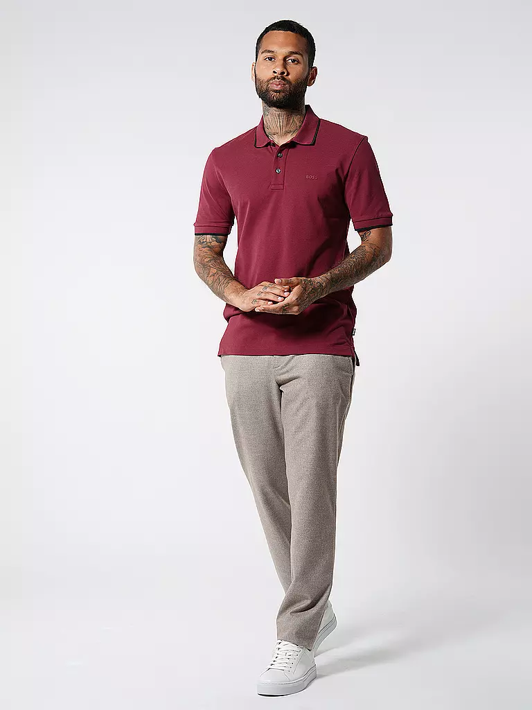 BOSS Poloshirt PARLAY 190 rot