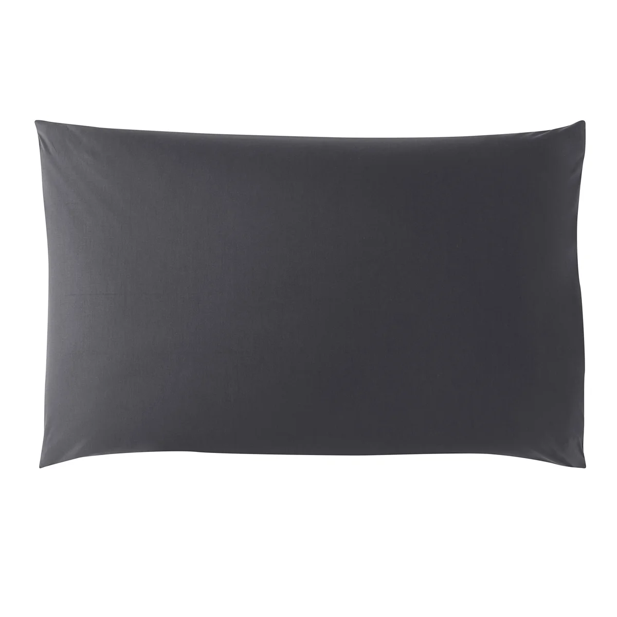 Taie d'oreiller Studio Coton Carbone