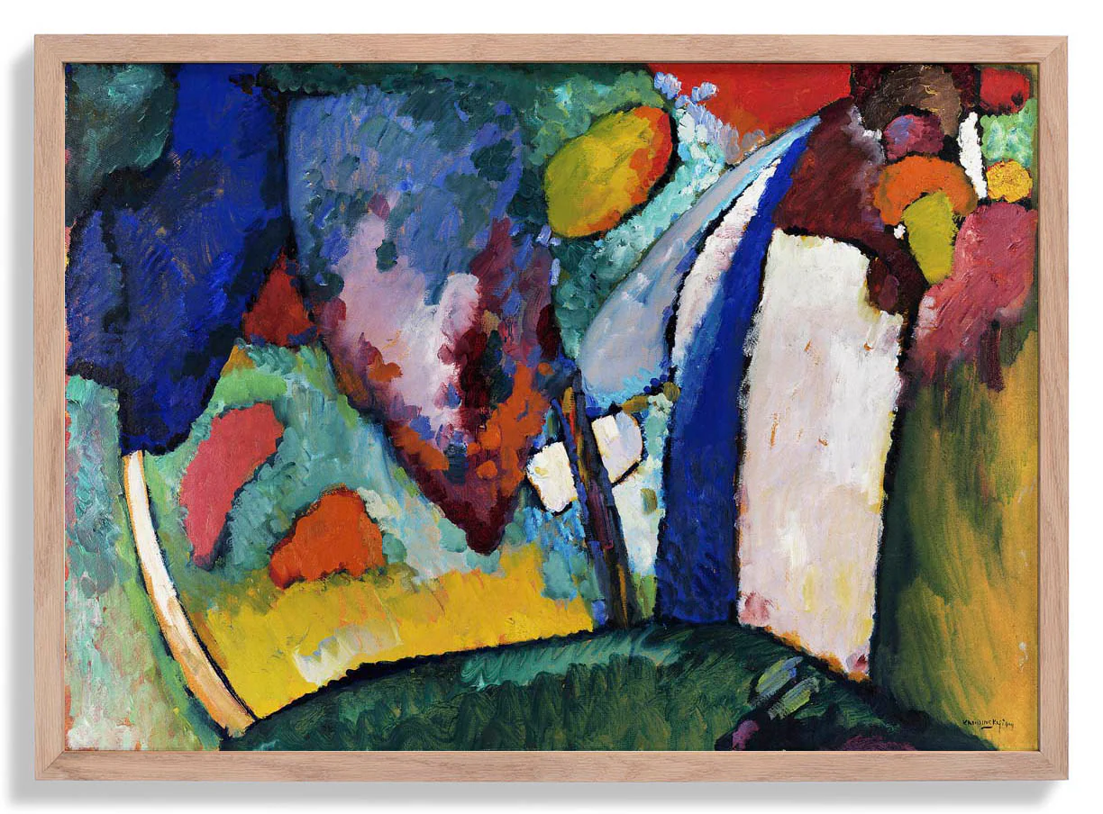 Der Wasserfall von Wassily Kandinsky