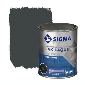 Sigma Interieur binnenlak mat RAL 7021 zwartgrijs 750 ml