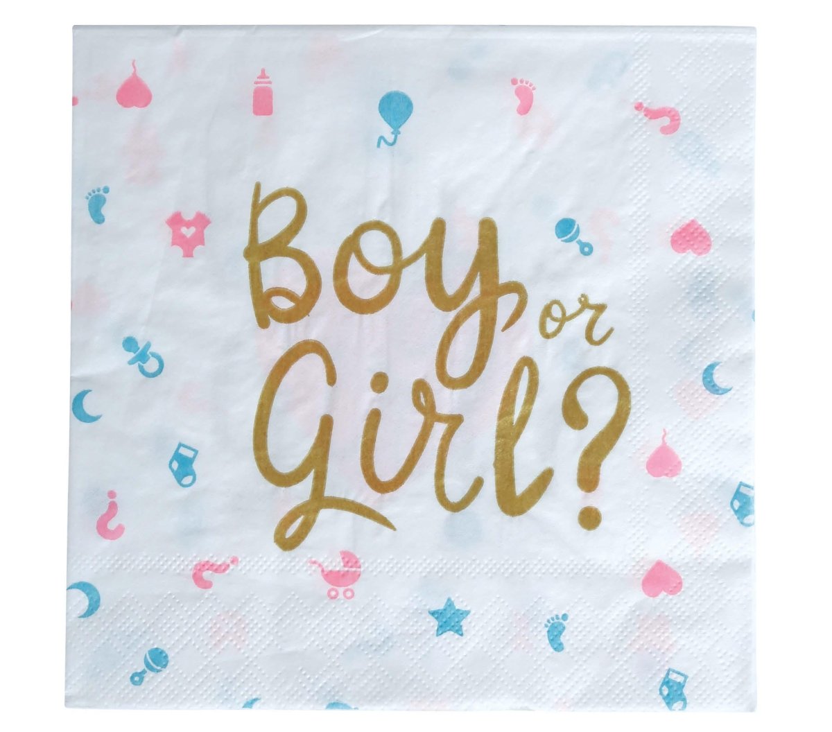 Gender Reveal Servetten 33cm 12st
