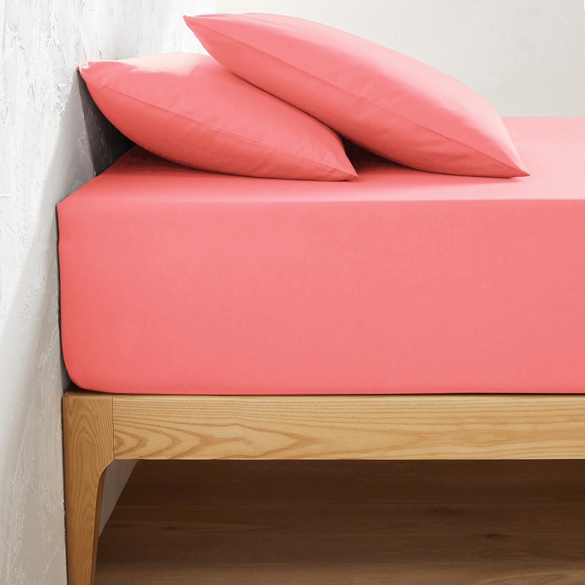LA REDOUTE INTERIEURS<br>Lençol de algodão liso com elástico, dobrável, 32 cm, Scenario