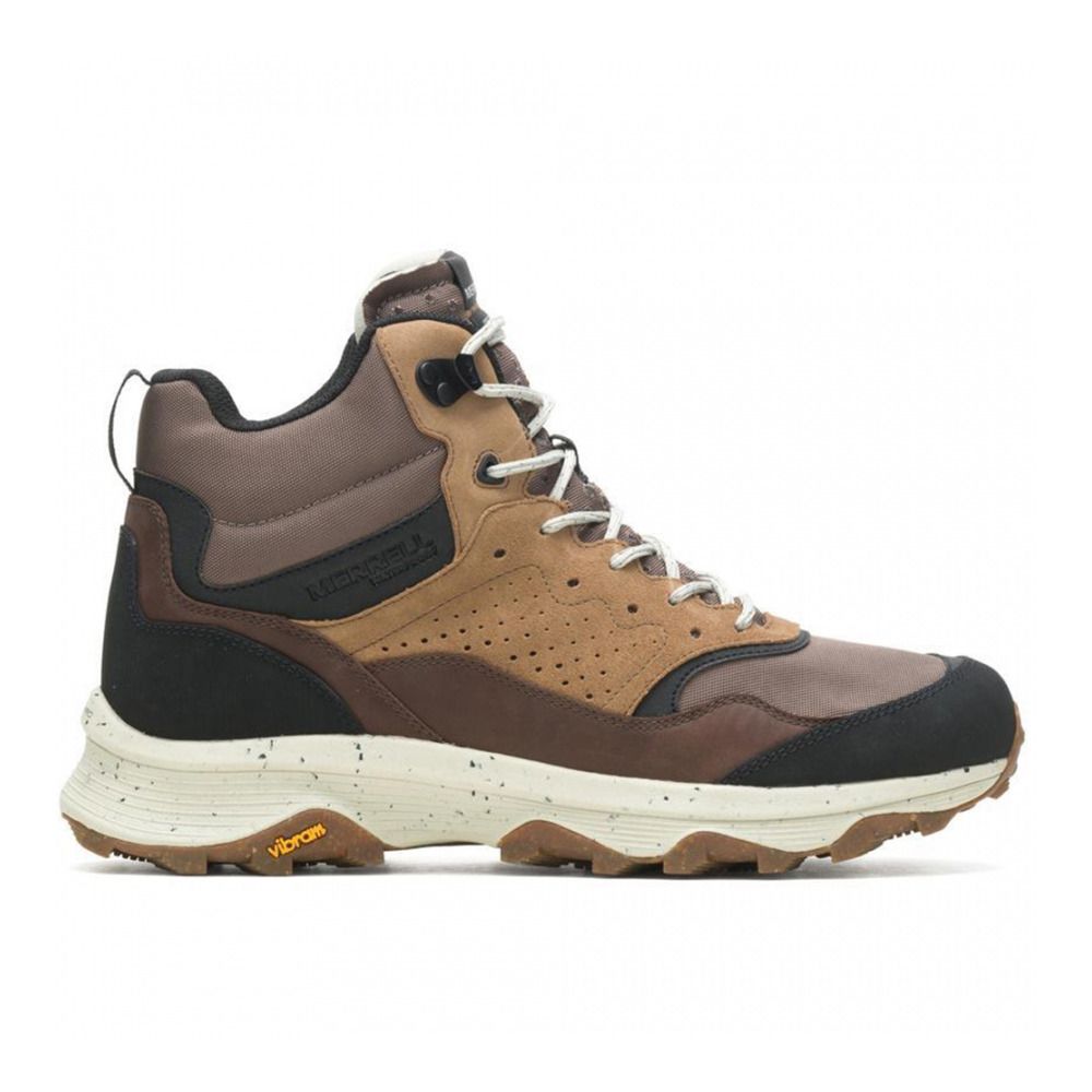 Merrell SPEED SOLO MID WP - Chaussures randonné Homme earth
