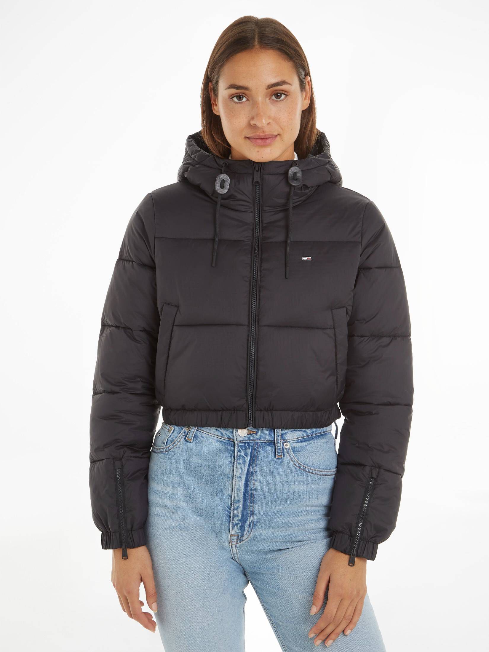 Tommy Jeans| Damen Steppjacke mit Kapuze TJW CRP-KAPUZENPUFFER