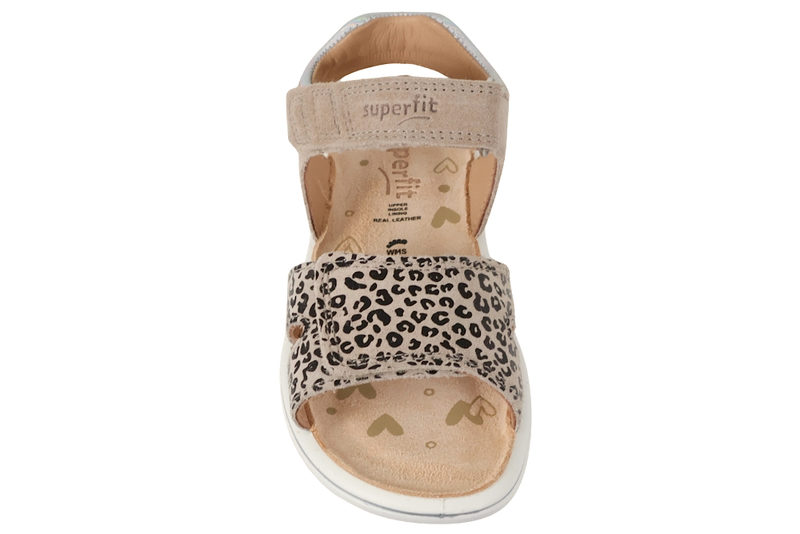 SUPERFIT SPARKLE BEIGE LEOPARD SANDAL