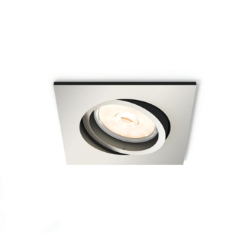 Philips Donegal inbouwspot vierkant nikkel 230V