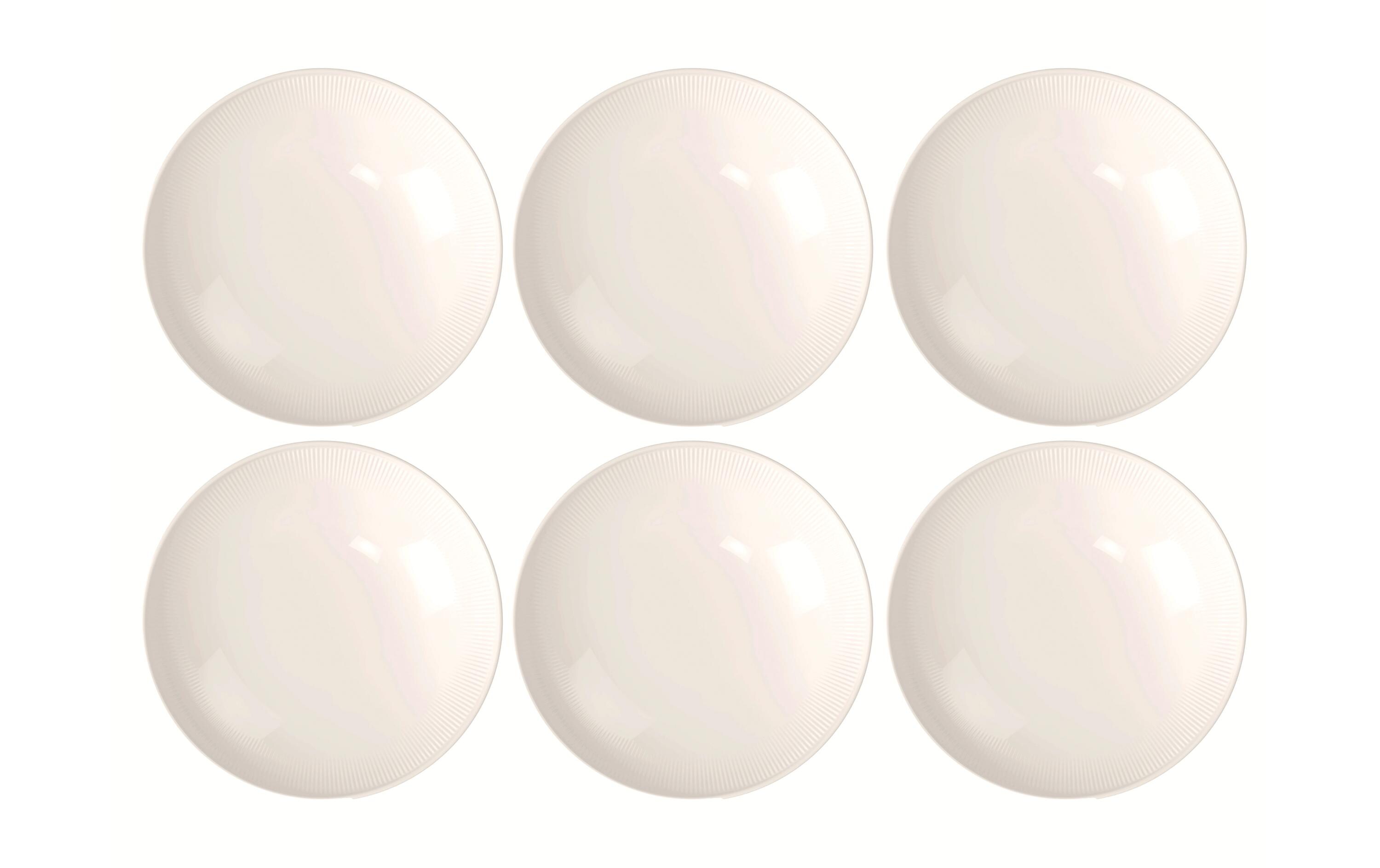 Schale Afina Ø 25 cm, 6 Stück, Weiss<br>Schalen-Set aus Porzellan