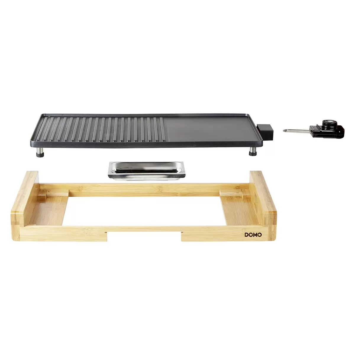 Tischgrill/ Teppanyaki Domo anthrazit,natur