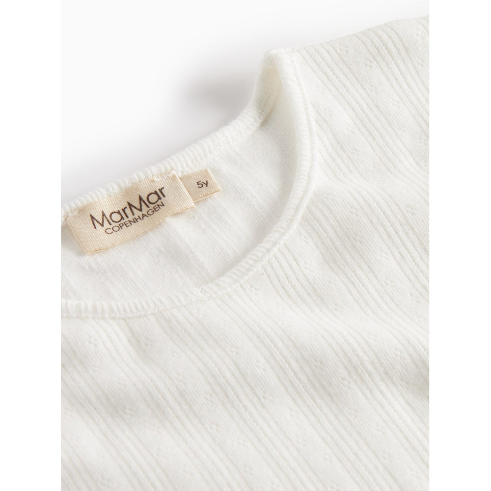 Køb MarMar Modal Pointelle Gentle White Tamra Bluse