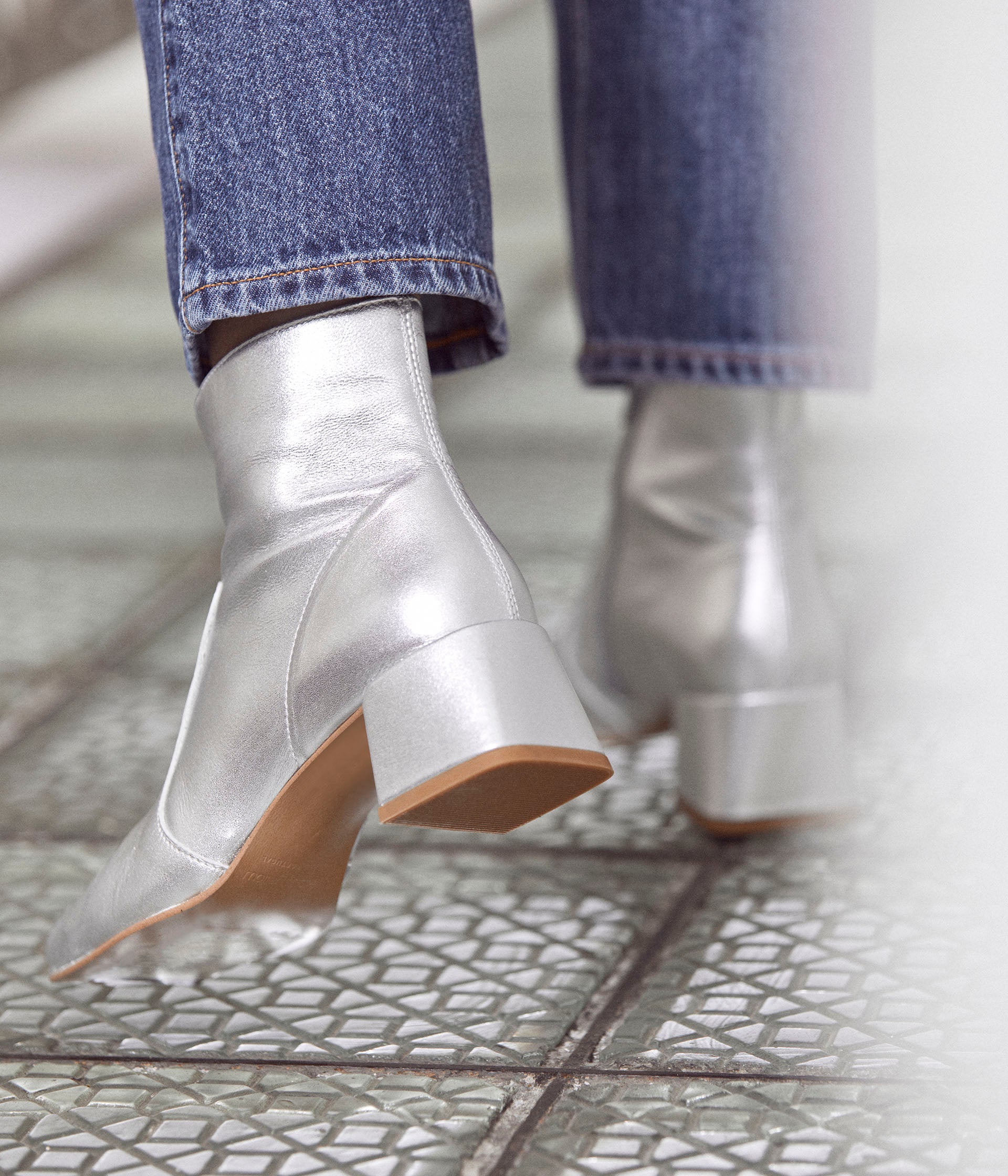 Bottines argent Bart