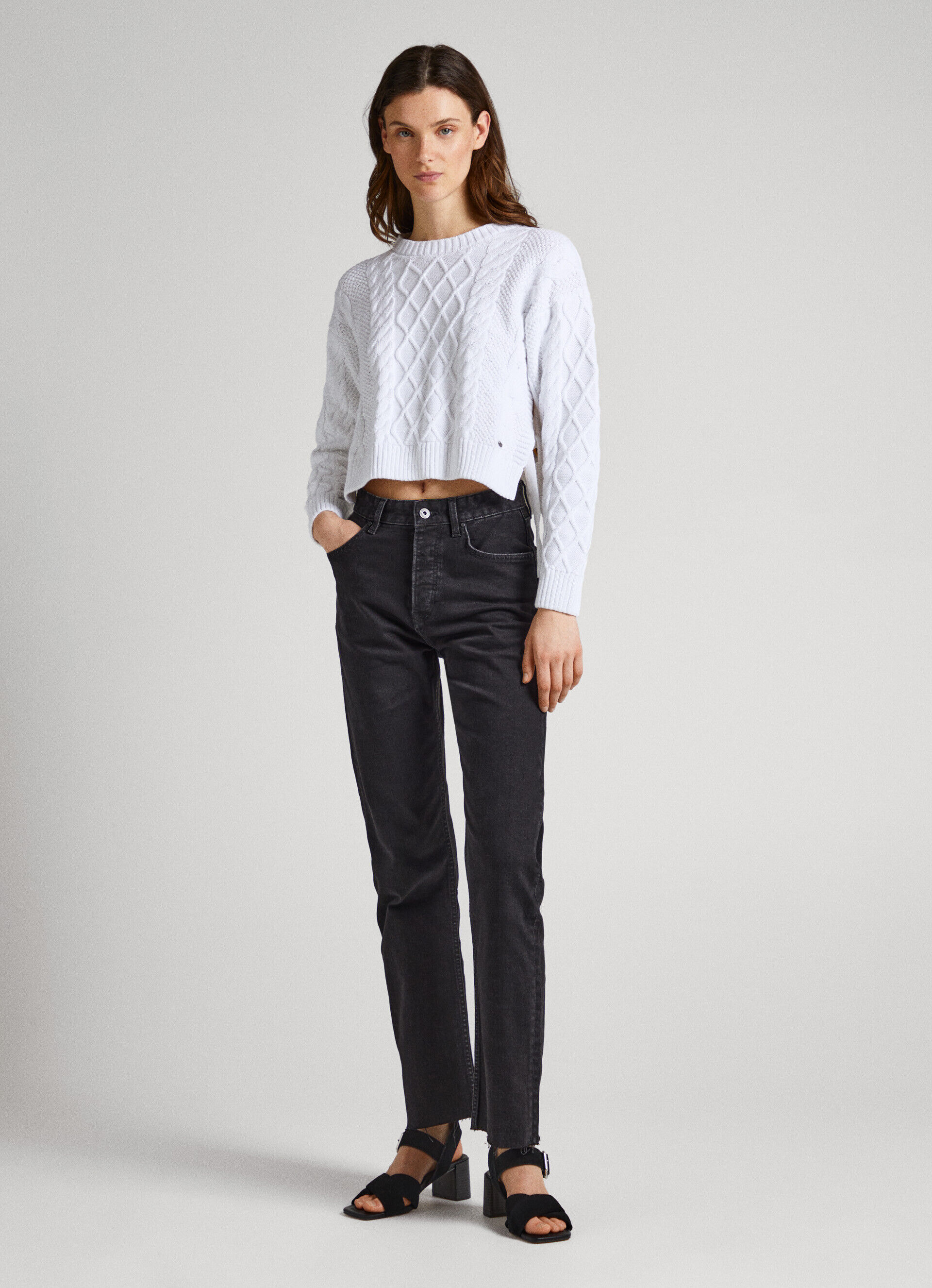 Camiseta TIG cropped - branca
