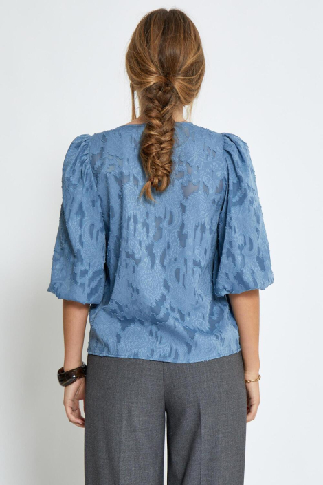 Peppercorn blauwe dames blouse