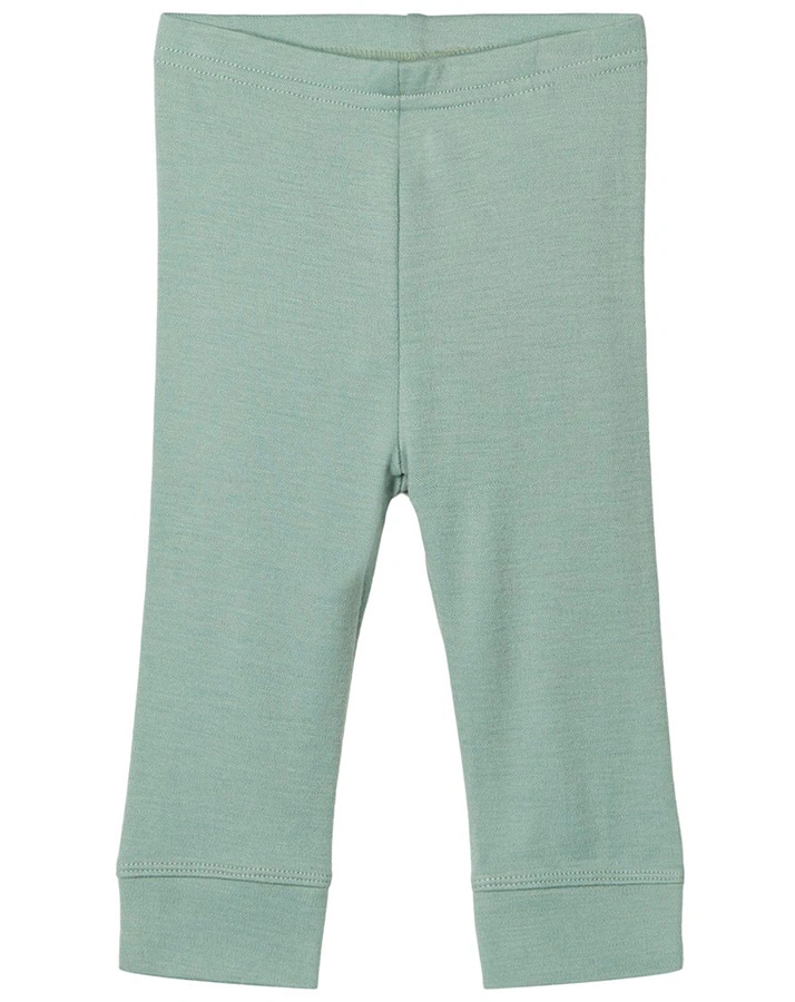 Woll-Unterhose NBMWILLIT lang in grün