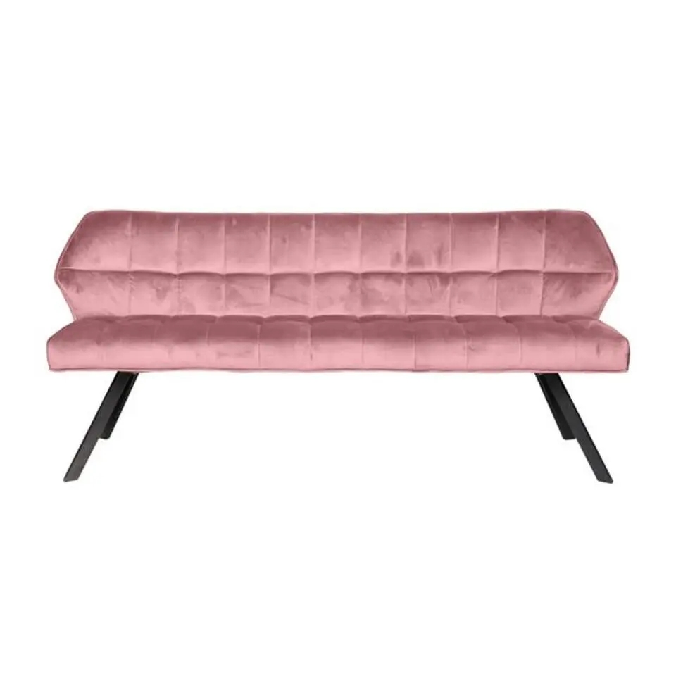 Hoyz - Eetkamerbank Raster - 180cm Breed - Roze