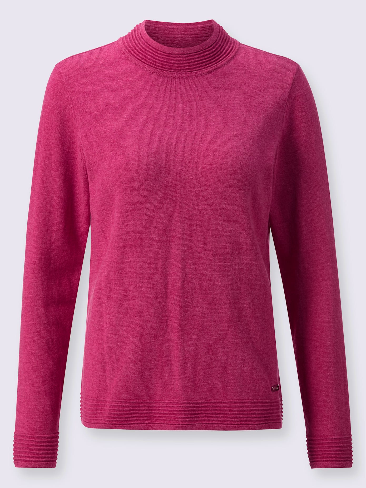 Pull col montant tricot fin élégant