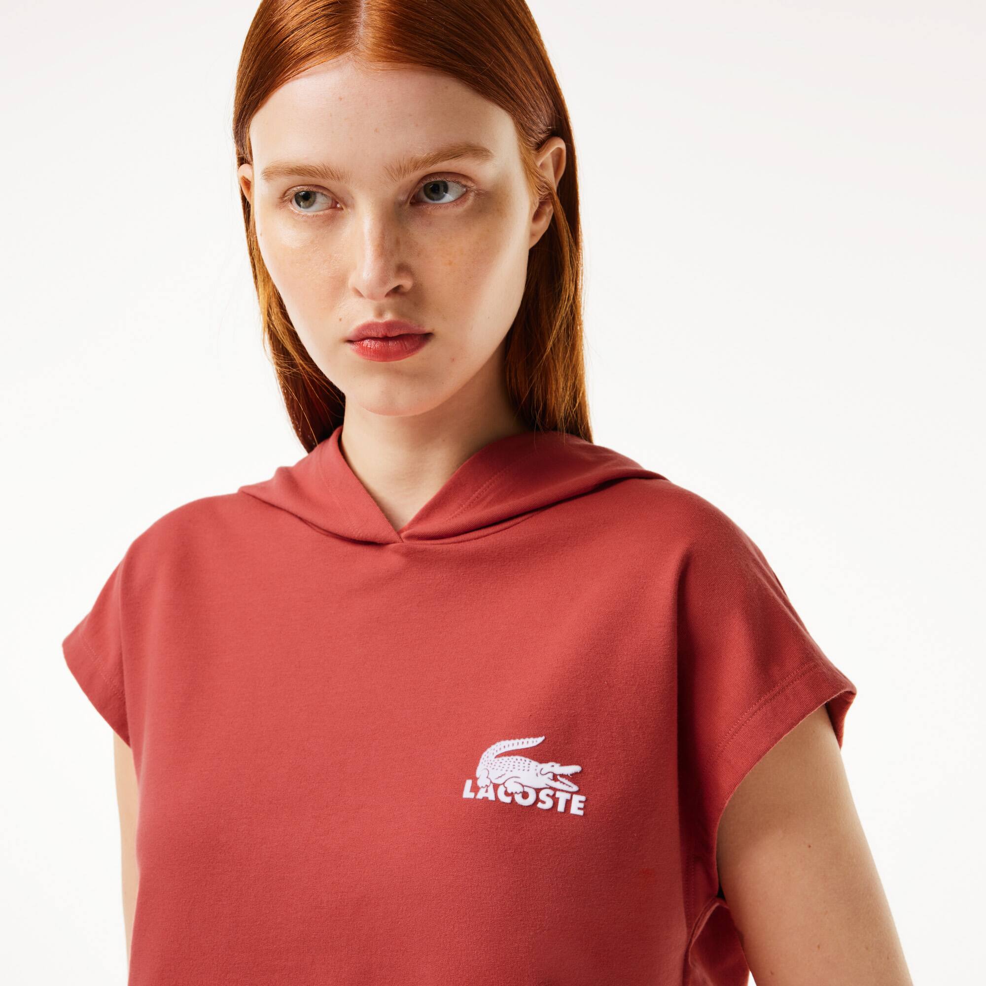 Ärmelloser Lounge-Hoodie Loungewear & Nachtwäsche - Rosa - Lacoste - Damen