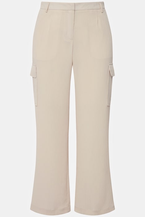 Cargohose, weites Bein, Cargotaschen, Hosenhaken