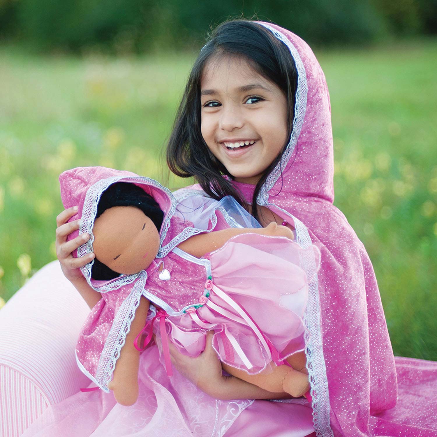 Diamond Sparkle Cape Roze, 5-6 jaar