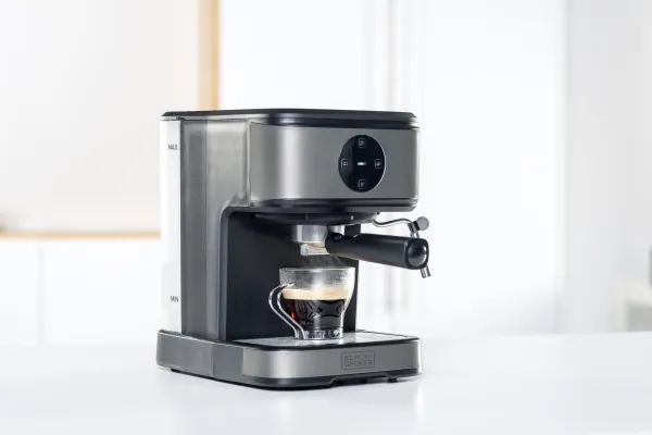 Black & Decker BXCO850E, Espressomaskine, 1,5 L, Malet kaffe, 850 W, Sort, Rustfrit stål