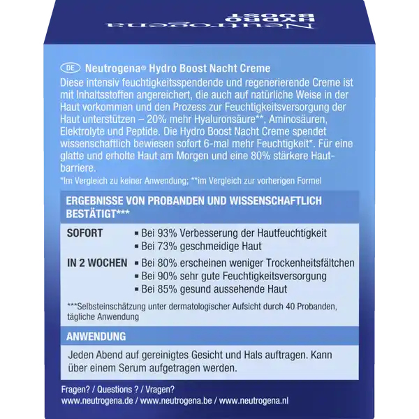 Hydro Boost Nacht Creme