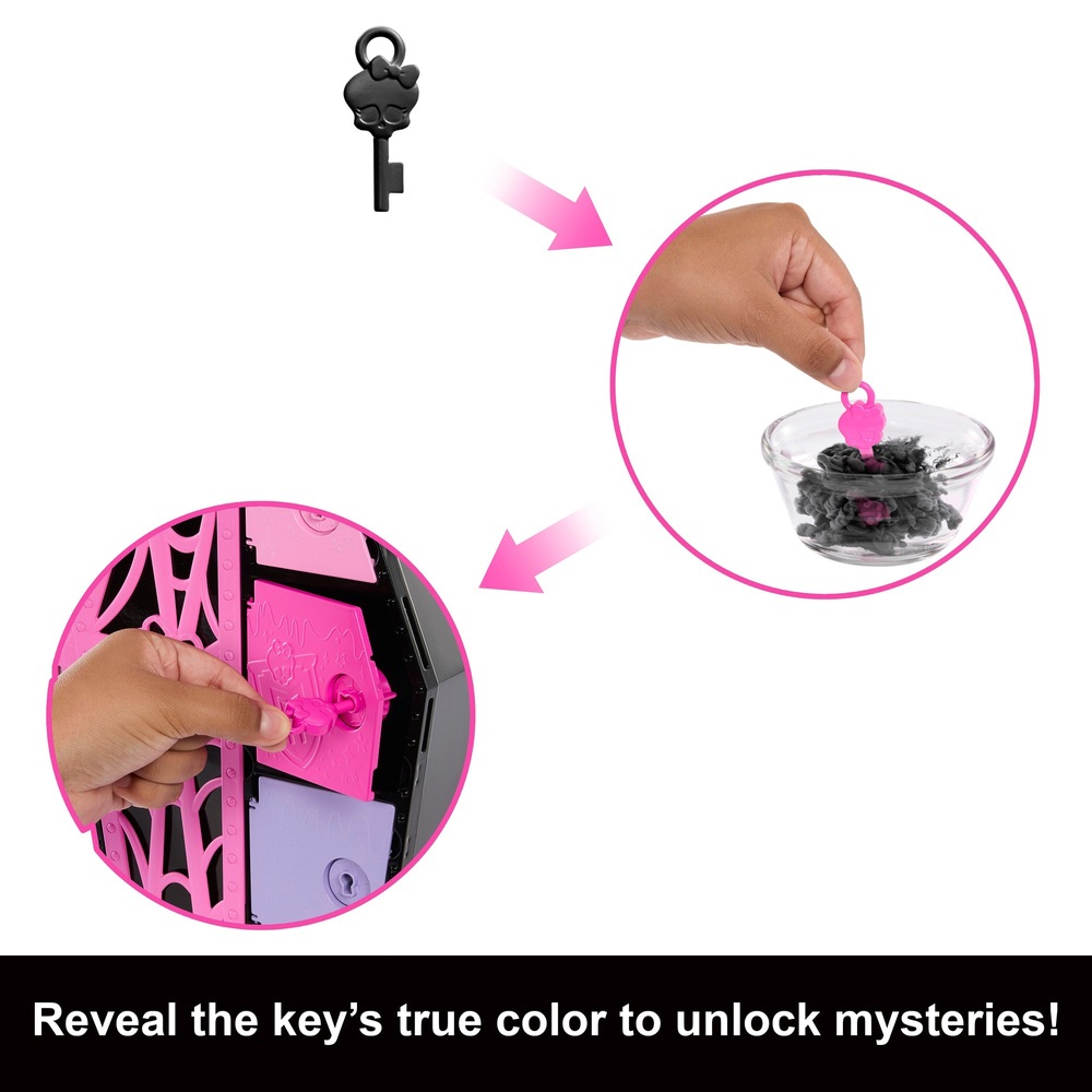 Monster High Skulltimate Secrets Draculaura Puppen-Modeset mit Spind