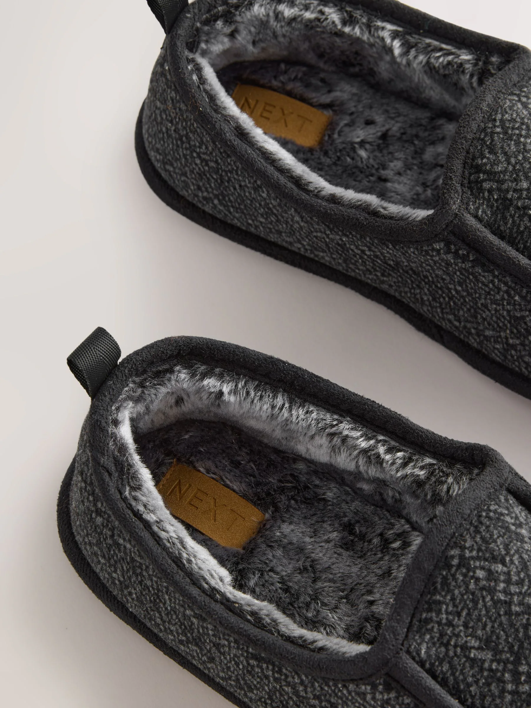 Grijs - Wide Fit Closed Back Slippers