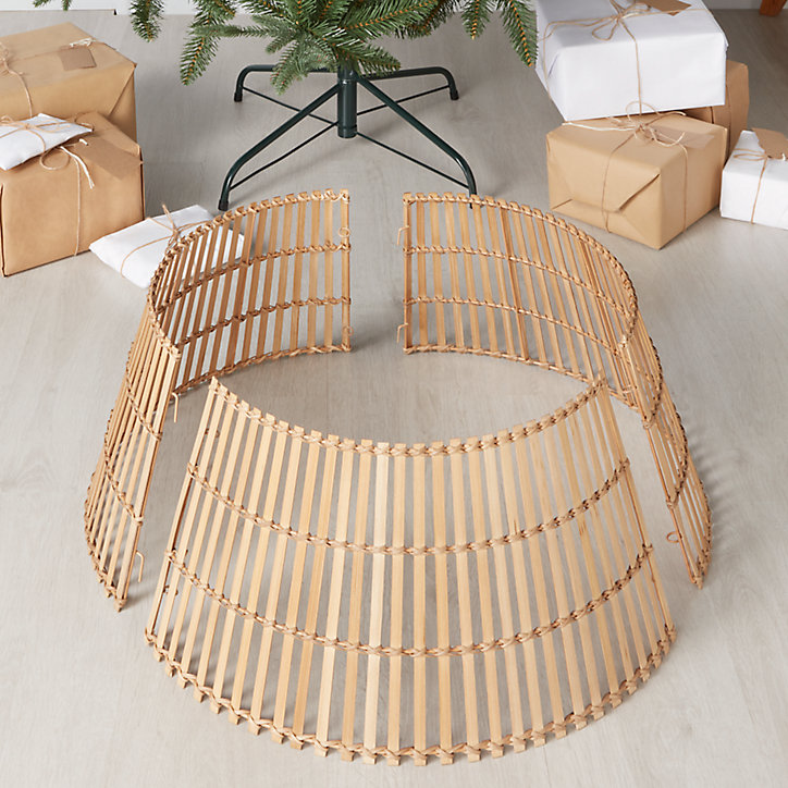 Couvre-pied pour sapin en rotin diamètre 60cm