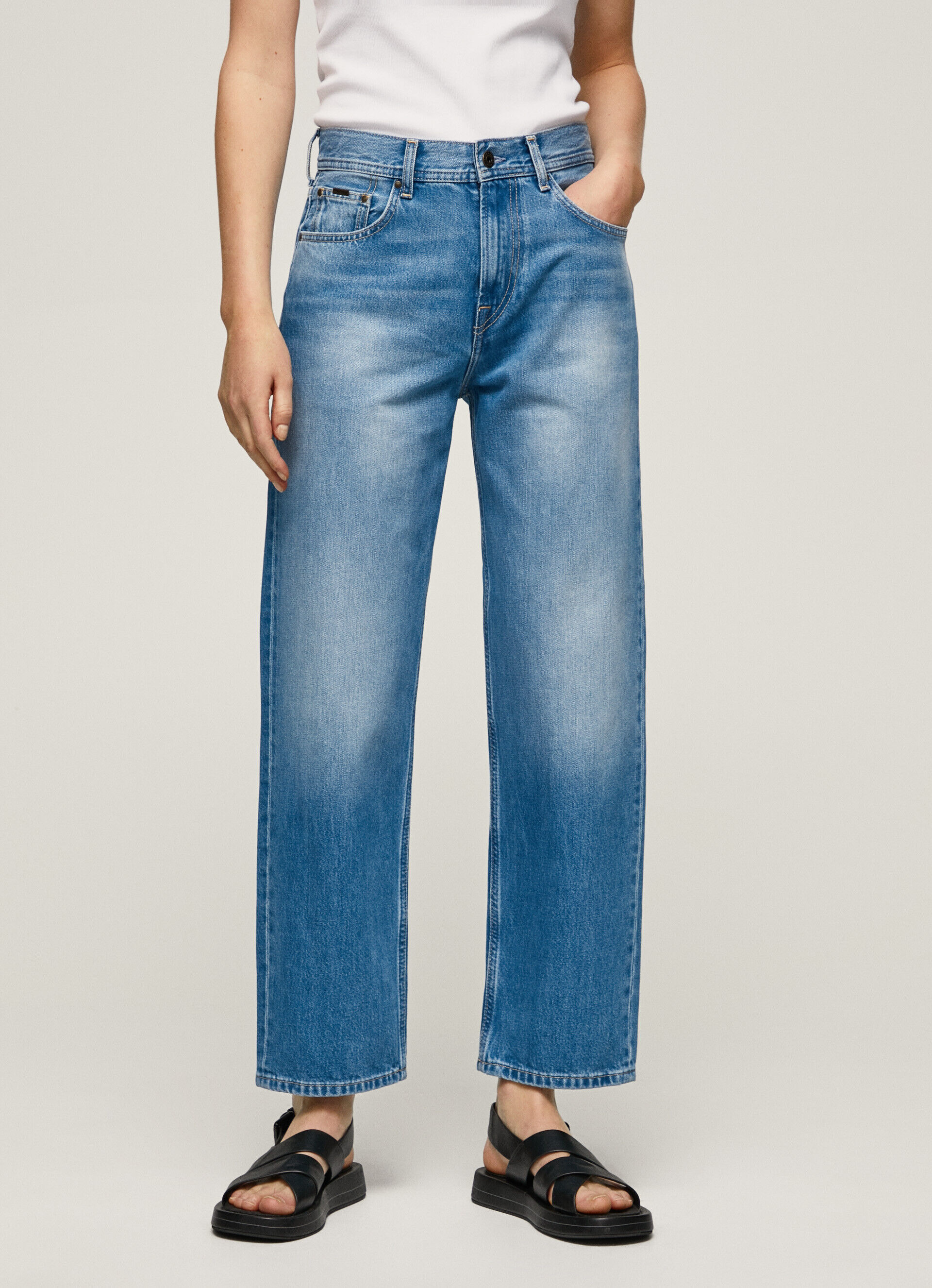 JEAN DOVER FIT RELAXED TIRO ALTO - jeans