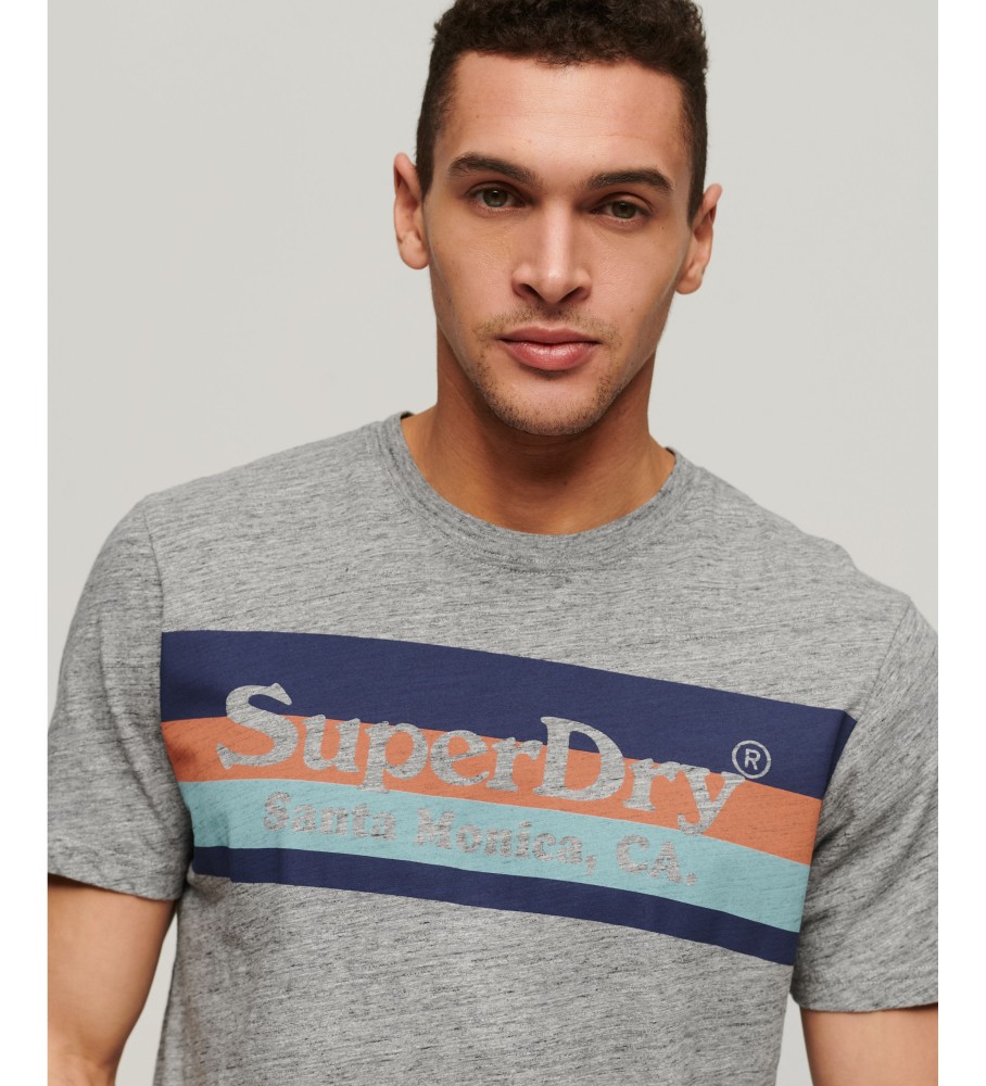 Superdry Camiseta Vintage Venue gris