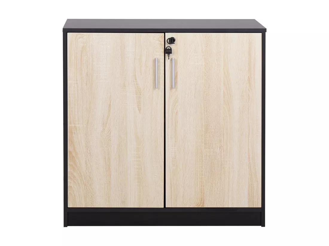 Meuble de rangement ZEHNA Marron/noir