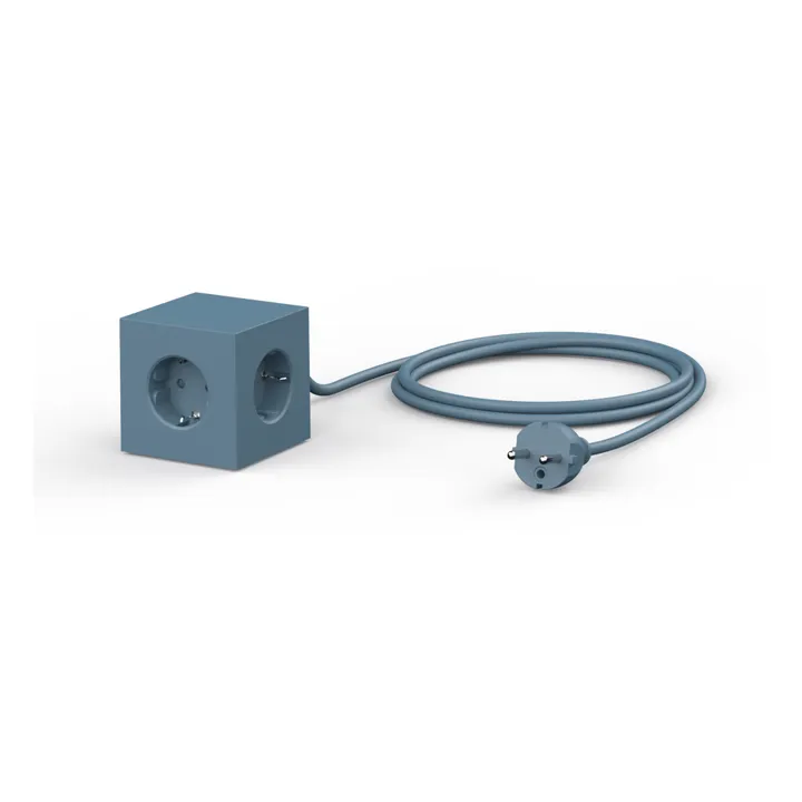 Avolt Rallonge Square 1 avec prise USB | Bleu