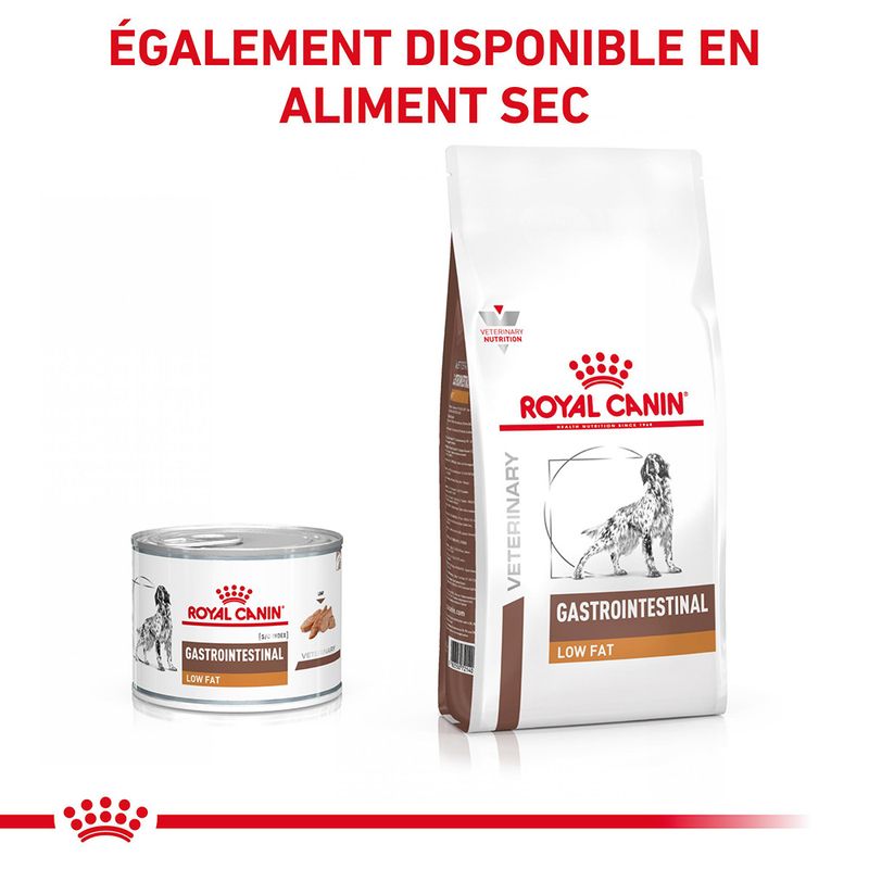 Royal Canin Veterinary Canine Gastrointestinal Low Fat en mousse