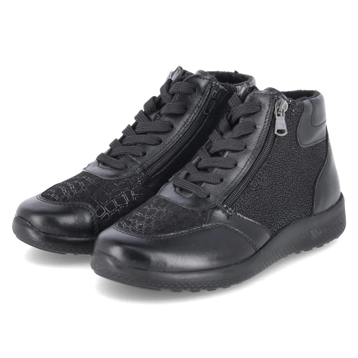 BelianaSchnürboots KIRA 24 - black metall