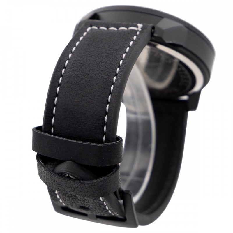 Montre Homme M. JOHN bracelet Cuir Noir