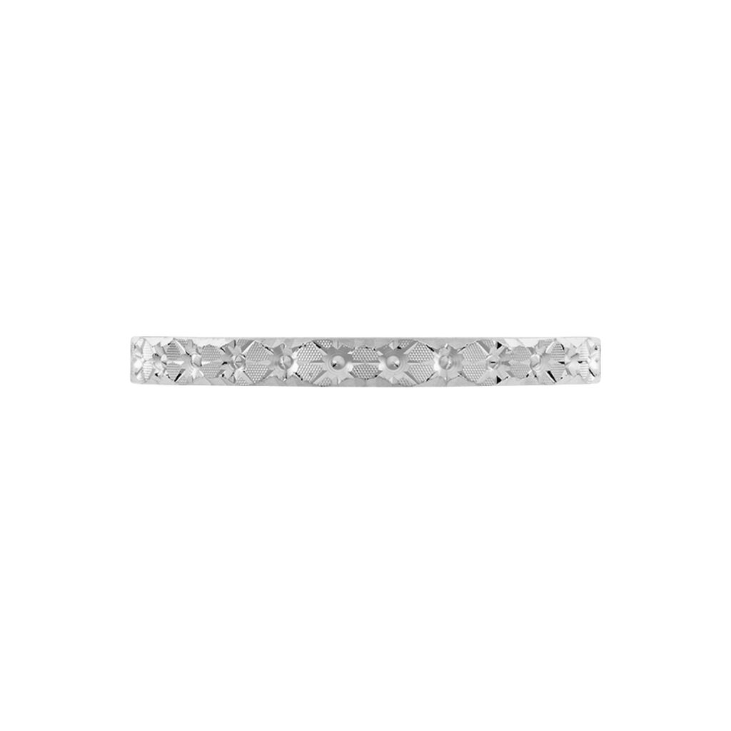 Alliance Marziale Ruban Plat Or Blanc