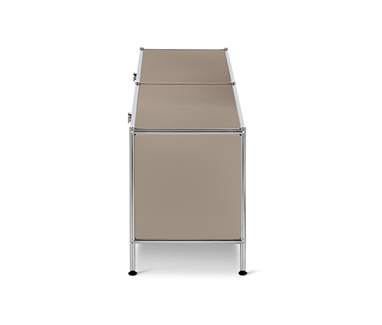 Lowboard Metall »CN3« mit 2 Klappen, taupe