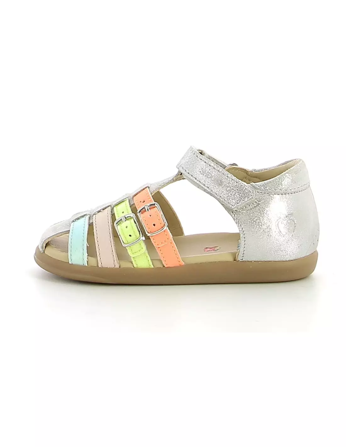 SHOO POM PIKA SPART - Sandales & nu-pieds DustGlitterSilverMulti