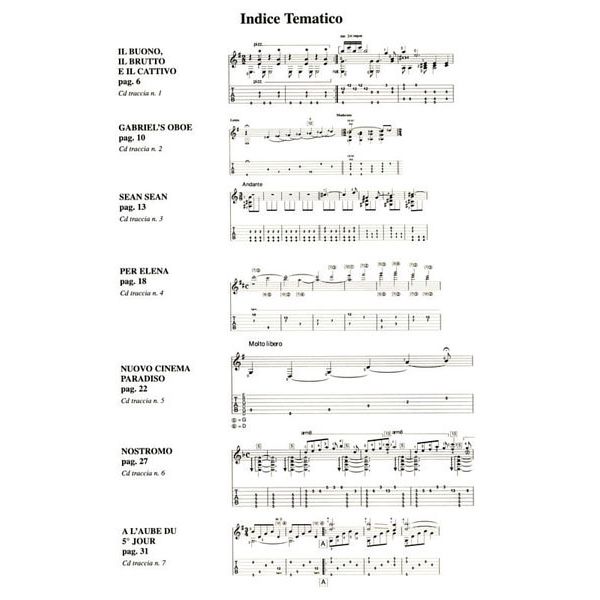 Edition Carisch Ennio Morricone For Guitar