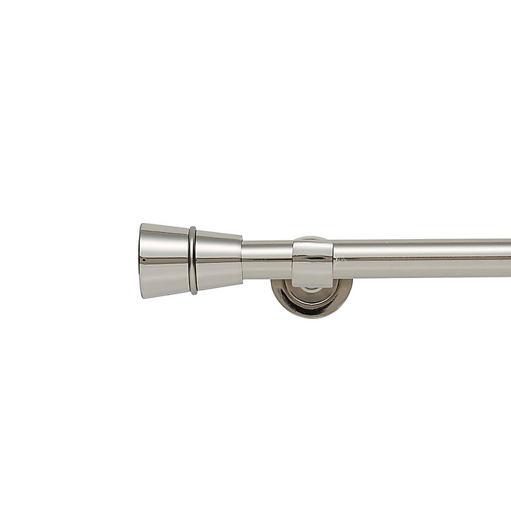 Support long pour barre à rideau GoodHome Olympe ⌀19mm chrome