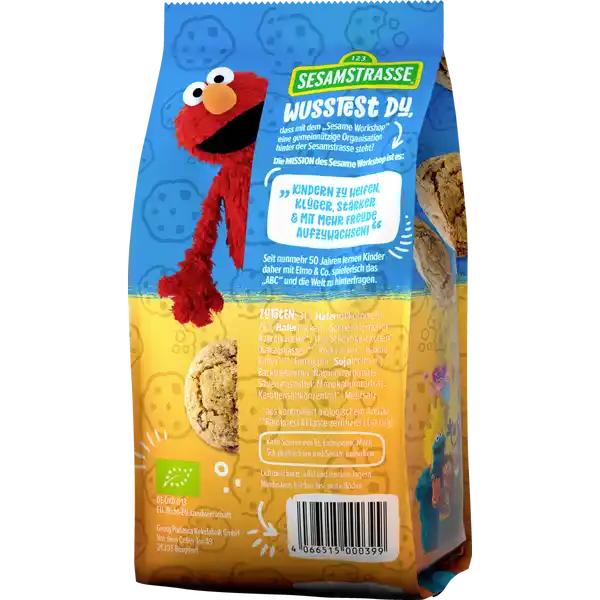 Bio Krümelmonster Cookies mit Schokostückchen