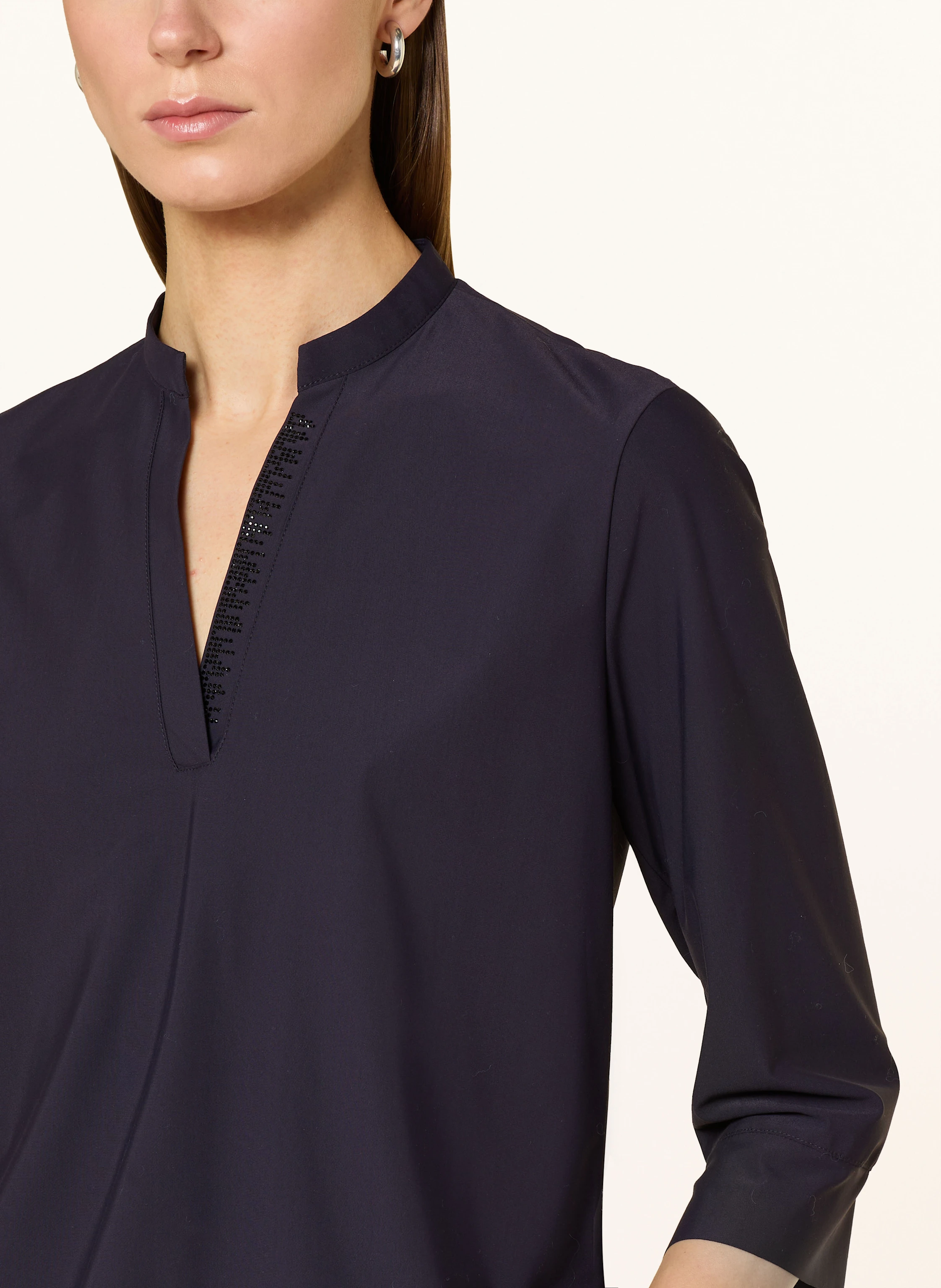 SPORTALM Blusenshirt mit 3/4-Arm und Schmucksteinen