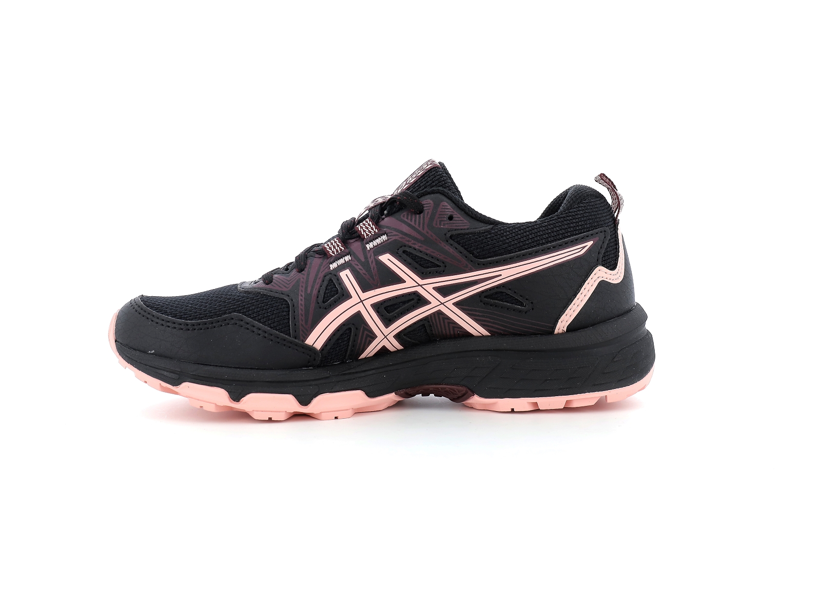 Asics-GEL VENTURE 8 Matières combinées Noir Rose