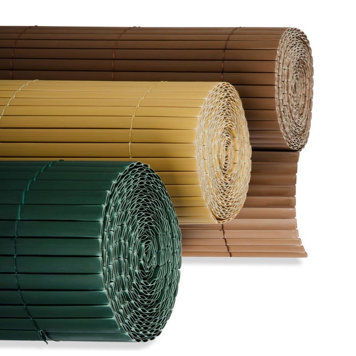 PVC privacyscherm - extra ondoorzichtig - decoratie voor balkonleuningen - bruin / 150 x 300 cm