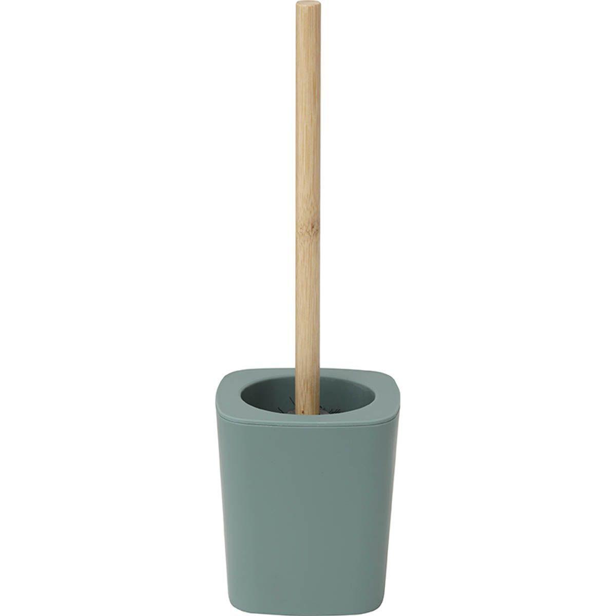 BROSSE WC RUBBER ET ABS BAMBOU VERT SAUGE