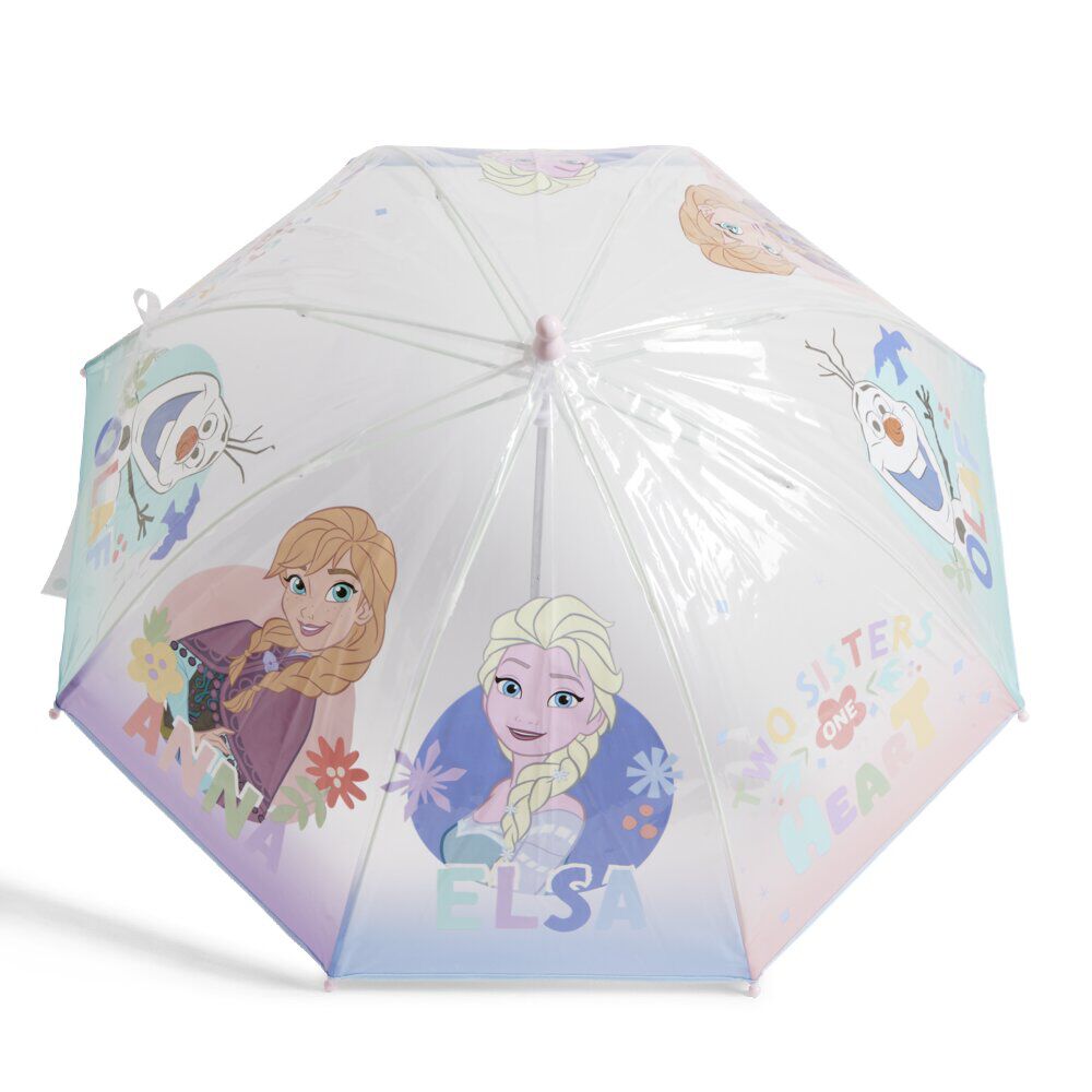 Parapluie bulle Frozen bleu polyester et métal